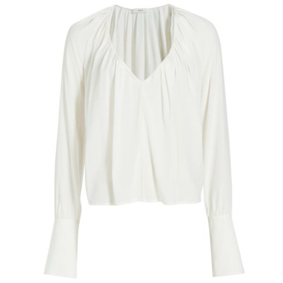 A.L.C. Warren Silk Blend Blouse Top - Picture 3 of 6